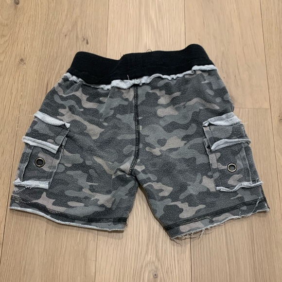 2 Mish Boys Toddler Kids Cargo Shorts Camo Gray 3T - Picture 3 of 16